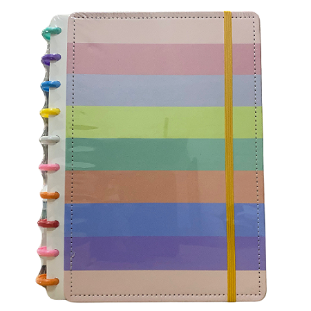 Caderno Inteligente - Listras Coloridas 20x26cm