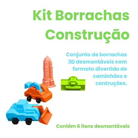 Kit c/ 06 Borrachas - Arquitetura e Construção