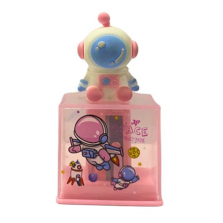 Apontador Astronauta Quadradinho - Space Adventure