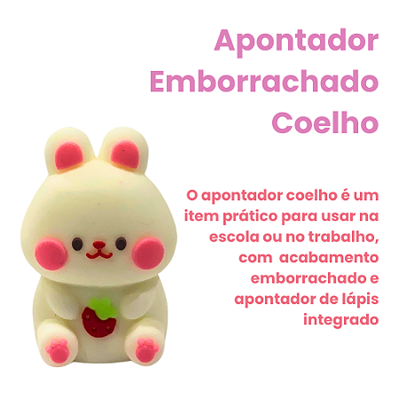 Apontador Coelho Fofinho - Strawberry Rabbit