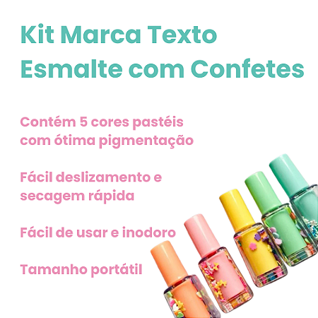 Kit c/ 05 Marca Texto Esmalte