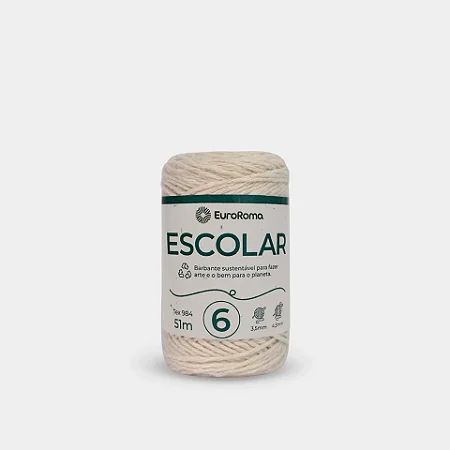 Rolo de Barbante Escolar 101m - Ecológico