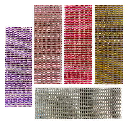 Cartela c/ 1000 Strass Adesivo 4mm