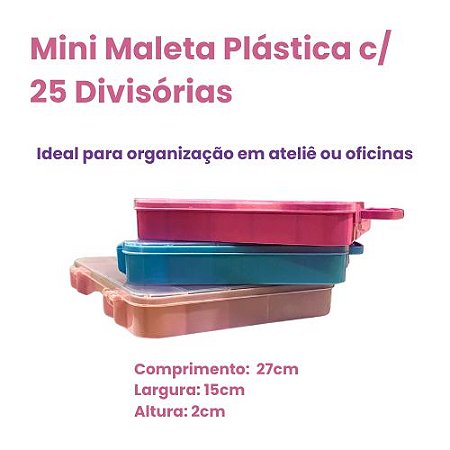 Mini Maleta Plástica c/ 25 Divisórias