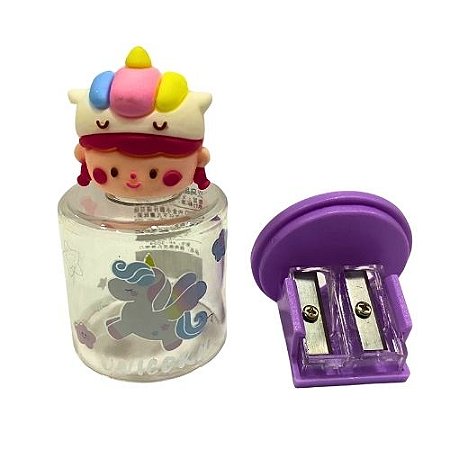 Apontador Chapéu Unicórnio Duplo - Unicorn Pencil Sharpener