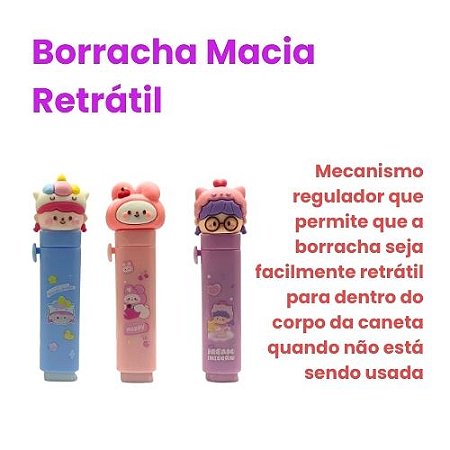 Borracha Press Retangular - Push and Pull the eraser