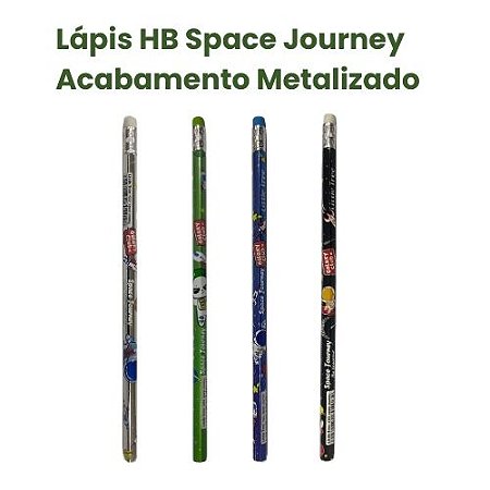Lápis Preto HB - Space Journey -  Galaxy Club