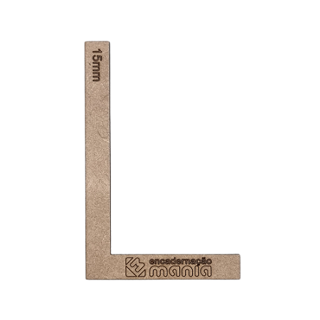 Esquadro em L 15mm - MDF