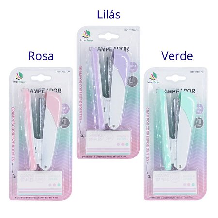 Grampeador C/ Grampos 24/6 - Interpaper