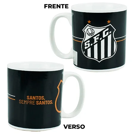 Caneca Santos 320ml Porcelana - Mileno