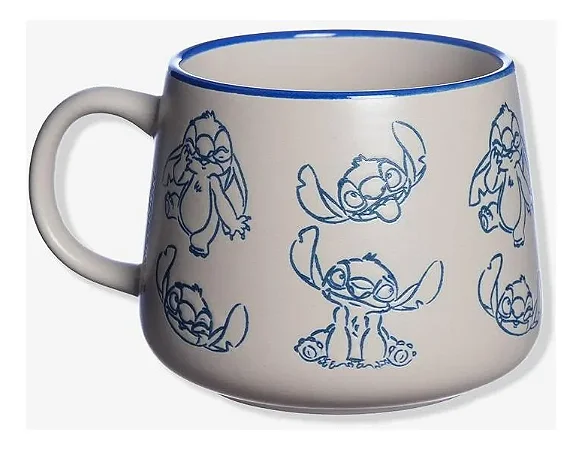 Caneca Moma Stitch Disney Cerâmica 500ml - Zona Criativa