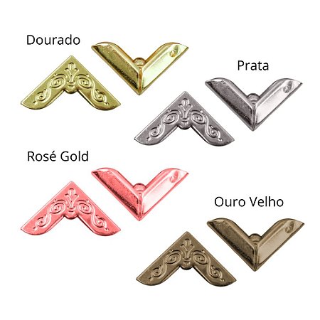 Pct c/ 20 Cantoneira Arabesco 16mm