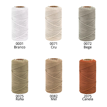 Pct c/ 5 metros Cordão Encerado de Algodão Danitex 1mm