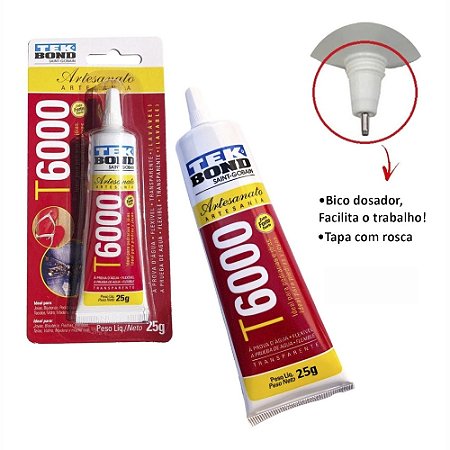Cola Permanente Tekbond T6000 - 25g - RF 24357002502