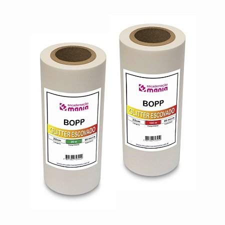 BOPP Glitter Escovado - A4 - Largura 22cm