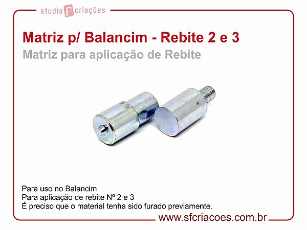 Matriz para Balancim - Aplicação de Rebite 2 e 3