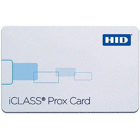 Cartão de Proximidade HID ICLASS 2K BIT + PROX 2020 ISO (Cento)
