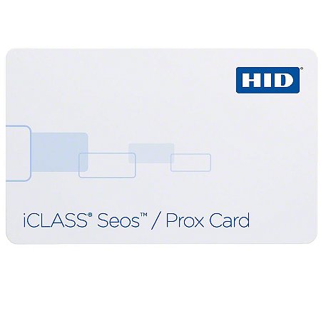 Cartão de Proximidade HID ICLASS SEOS 8K + PROX ISO 5106 (Cento)