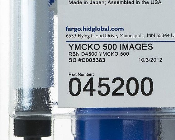 Ribbon Color Fargo DTC4500e - 045200 (500 Impressões)