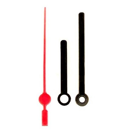 10 Jogos de ponteiros Palito Médio (5,5 cm) - Preto