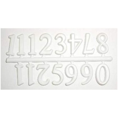 10 Jogos de números Arábicos GG (16mm) - Branco