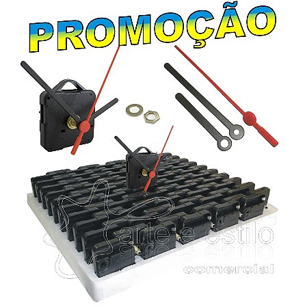 50 Máquinas para relógios Tic e Tac eixo 17 mecanismo completo com Alça