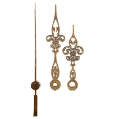 10 jogos de ponteiros Luiz XV Grande (7,0 cm) - Dourado + 30 jogos de Números de 2 cm