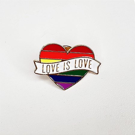 Pin de Metal Personalizado - Love is Love