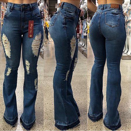 Calça Flare Navalhada