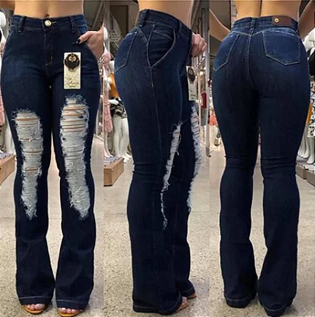 Calça Flare Navalhada