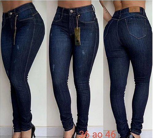 Calça Skinny Jeans Azul escura