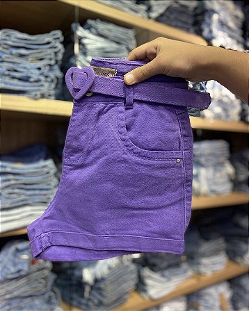 Short Jeans Colors  Lilás