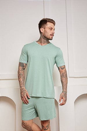 Pijama Masculino Zion Verde Pistache