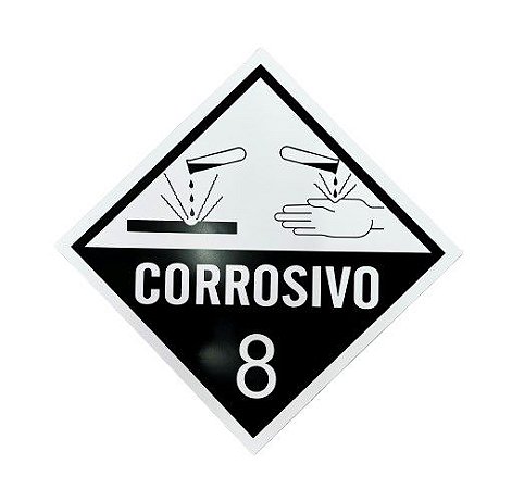Placa - Corrosivo 8 30x30