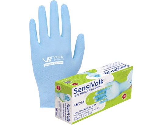 Luva Proced. Sensivolk Soft Azul