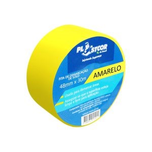 Fita Adesiva Amarela 5cm X 30m