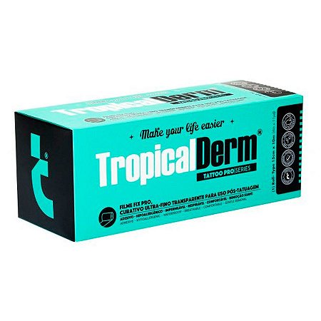 TropicalDerm® Adesivo Ultra-fino Filme Fix PRO 15cm x 10mtrs