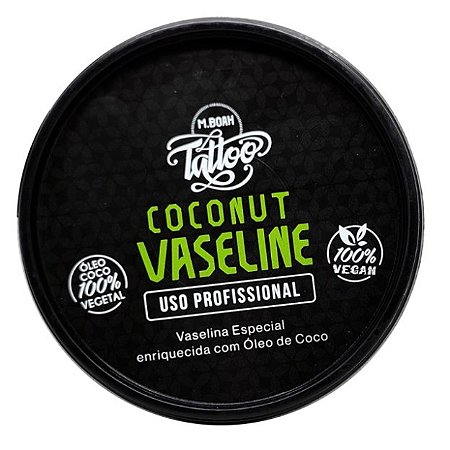 Coconut Vaseline Vaselina com Óleo de Coco 160gr - M.Boah Tattoo - Tktx  Vale-SP as melhores pomadas