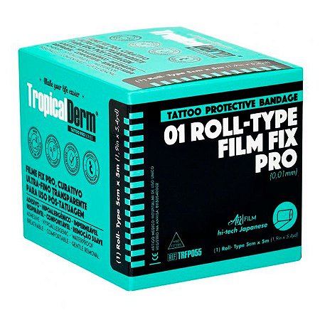 TropicalDerm® Adesivo Ultra-fino Filme Fix PRO 5cm x 5mtrs