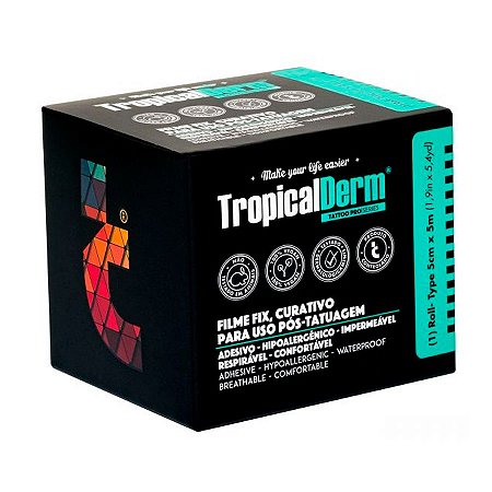 TropicalDerm® Adesivo Filme Fix 5cm x 5mtrs