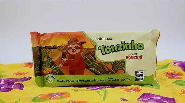 Chocolate em Barra 56% com Abacaxi 90g