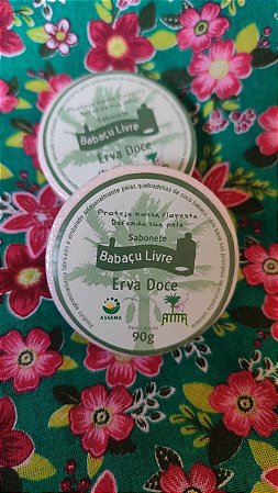 Sabonete de coco babaçu c/ erva-doce 90 g