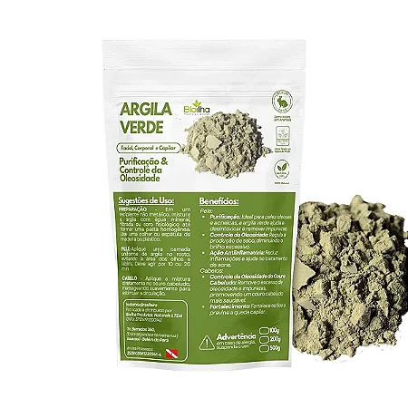 Argila verde pó 200 g