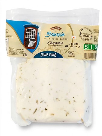 Queijo tipo boursin ervas finas vácuo 300 g