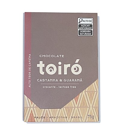 Chocolate com castanha e guaraná 75 g