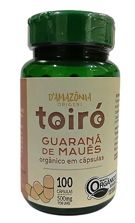 Guaraná em cápsulas (100 capsulas de 500 mg)