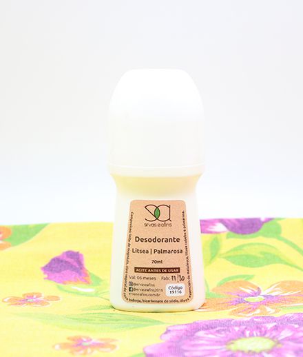 Desodorante Natural (Palmorosa e Litsea Cubeba) 70ml