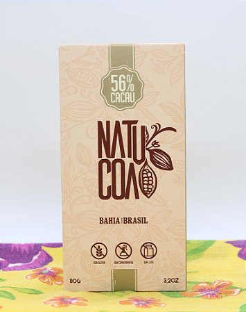 Chocolate em Barra 56% cacau 90g