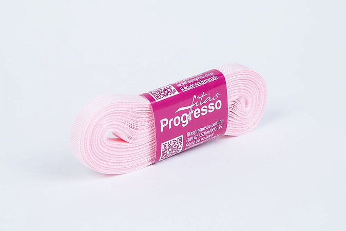 Fita De Gorgurão Progresso Nº1 7mm C/10 Metros Tons Rosa