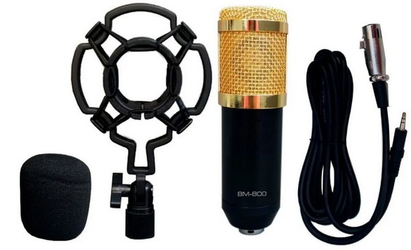MICROFONE ESTÚDIO BM800 TOMATE - Play Acoustic Áudio, equipamento de audio,  cabos e acessorios